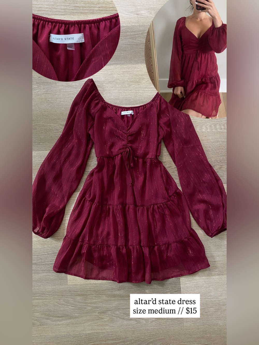 altar’d state dress size medium